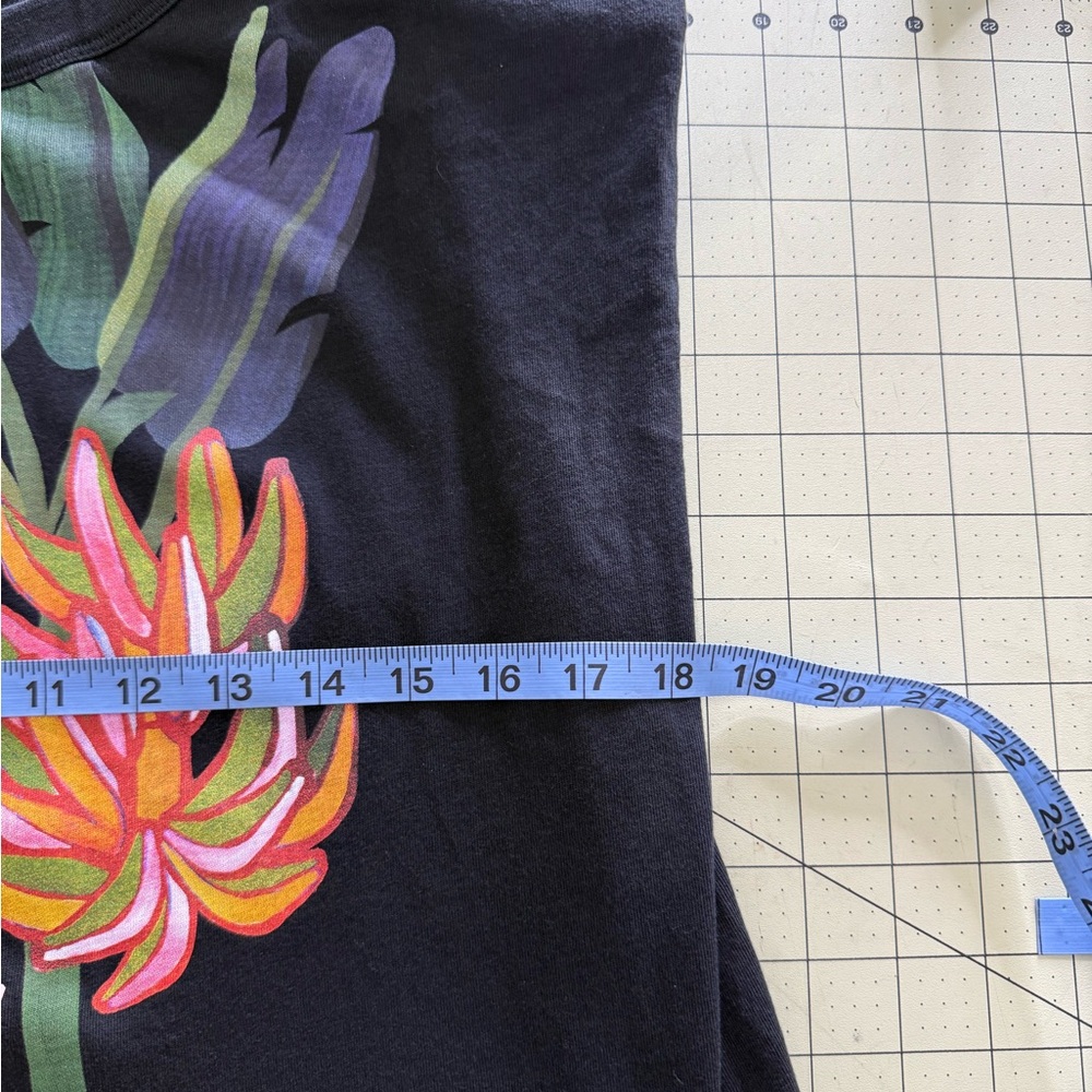 Farm Rio Black Graphic Women's Top - Picture 8 of 9